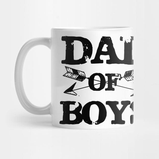 Dad Of Boys Cool Funny Daddy Fathers Day Gift for Dads Men by ANGELA2-BRYANT